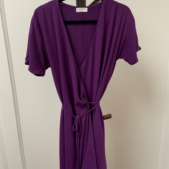 Babaton Wallace wrap dress Açai - Picture 1 of 6